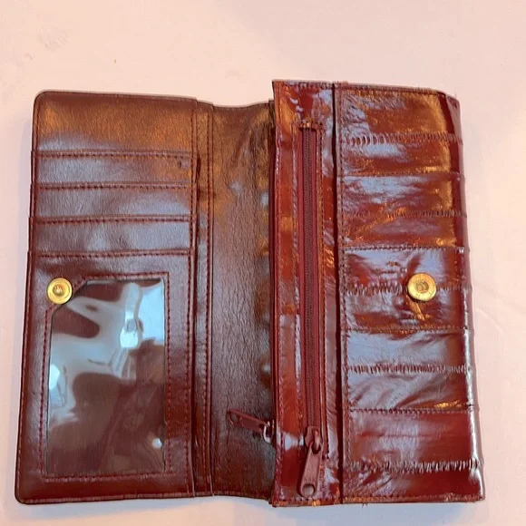 Vintage Lee Sands bi-fold Eel Skin Wallet - Picture 3 of 10